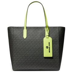 Introducing the Michael Kors Women's Signature Sinclair Large East West Grab Tote Handbag, a blend of style and functionality. Crafted from logo print canvas with gunmetal-tone hardware, this tote exudes sophistication. The zip closure ensures security for your belongings, while the interior features three back zip and slip pockets, along with six front slip pockets, for organized storage. It's also laptop compatible for standard sizes 13"-15". With dimensions of 12-1/2 inchW x 12-1/2 inchH x 6" Green Rectangular Coated Canvas Bag, Green Coated Canvas Tote Bag, Green Coated Canvas Bag With Top Carry Handle, Michael Kors Rectangular Coated Canvas Bag, Michael Kors Coated Canvas Shopping Bags, Classic Rectangular Michael Kors Bag, Green Coated Canvas Tote Shoulder Bag, Designer Green Coated Canvas Shoulder Bag, Large Black Designer Bag