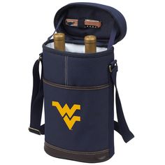 the west virginia university wine cooler is shown