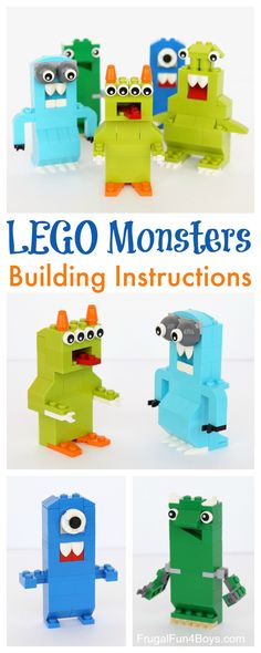 lego monster building instructions for children to build