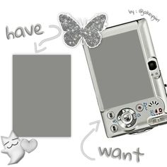 an image of a cell phone with butterflies on it