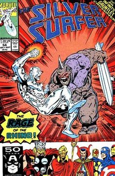 the silver surfer comic book cover