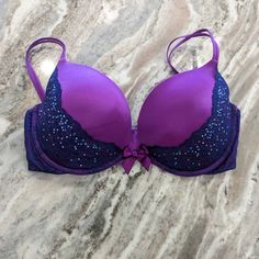 Basically Brand New Condition. No Call Outs. Victoria Secret Very Sexy Push Up Purple , Sparkles Size 36 D Victoria's Secret Party Bra With Removable Pads, Victoria's Secret Padded Party Bra, Party Push-up Bra Partially Lined, Party Push-up Partially Lined Bra, Victoria's Secret Padded Push-up Bra, Victoria's Secret Partially Lined Push-up Bra, Victoria's Secret Push-up Bra With Padded Cups, Purple Push-up Bra With Padded Cups, Victoria's Secret Purple Bra For Party