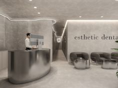 esthetic dental :: Behance Dental Reception, Spa Luxe, Clinic Interior, Spa Interior Design, Small Business Design