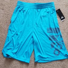 Bright Teal Shorts Elastic Waist Size Xl 18/20 Casual Adidas Blue Athletic Shorts, Casual Blue Adidas Athletic Shorts, Adidas Blue Athletic Shorts With Built-in Liner, Casual Adidas Blue Shorts, Casual Blue Adidas Shorts, Adidas Blue Shorts For Summer, Adidas Blue Cotton Shorts, Adidas Blue Shorts, Black Adidas Shorts