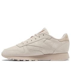 (WMNS) Reebok Classic Leather Shoes 'Soft Ecru' GY2446 (SNKR/Low Top/Women's/Non-Slip/Wear-resistant) Reebok Classic Leather, Shoes Soft, Reebok Classic, Classic Leather, Stylish Sneakers, Low Top, Leather Shoes, Perfect Pair, Womens Tops