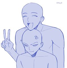 an image of two people making the peace sign with their hands in front of them