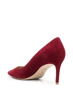 Find STUART WEITZMAN Pointed Suede Pumps on Editorialist. pointed suede pumps from STUART WEITZMAN featuring wine red, calf suede, calf leather, branded leather insole, pointed toe, slip-on style and high heel. Fitted Suede Heels With Red Sole, Burgundy Suede Pointed Toe Heels, Suede Pumps, Wine Red, Stuart Weitzman, Calf Leather, High Heel, Kitten Heels, High Heels