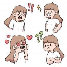 Conjunto de emoción de personas, dibujos animados lindo de reacción | Vector Premium Love Reaction Image, Twitter Reaction Pics, Drawing Reaction Pic, Drawing Reaction, Love Reaction, Twitter Reaction, Cute Cartoon Illustration, Reaction Image, Sketchbook Journaling