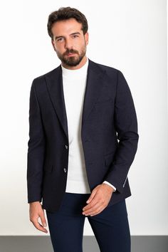 Collection : 2024/2025 spring/summer🔆Product : New Collection Oliver Slim Fit Navy Blue BlazerColor: NavyAvailable Size : 46-48-50-52-54-56Material Content: %55 Cotton, %45 Polyester Navy Blue Blazer, Blazer Vest, Shoes With Jeans, Suits Coats, Jeans Pants, Sweater Shirt, Navy Blue, Fashion News, Tee Shirts