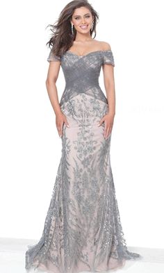 Jovani 02083 - Ruched Mother of the Bride Dress – Couture Candy Mom Dresses, Lace Cape, Mother Of The Bride Dresses Long, Mother Of Bride Outfits, Bride Gown, Mother Of The Bride Gown, Mother Of Groom Dresses, Evening Dresses With Sleeves, Groom Dresses