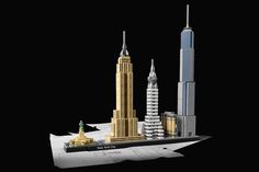 a lego model of the empire building in new york city