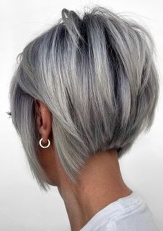 Bob Lung, Short Pixie Bob, Κούρεμα Bob, Pixie Bob Hairstyles, Pixie Bob Haircut, Edgy Haircuts, Bob Hairstyles For Thick, Silver Hair Color, Short Bob Haircuts