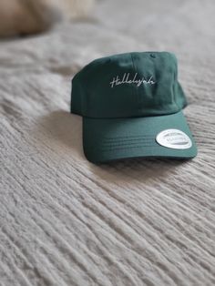 Hallelujah Hat, Christian Hat, Bible, Christian Clothing, Jesus, Hallelujah, Amen, Trendy Christian, Jesus Hat, Christian Apparel, Dad Hat - Etsy Christian Hats Women, Green Adjustable Dad Hat With Curved Brim, Adjustable Green Dad Hat With Curved Brim, Green Adjustable Fitted Hat With Curved Bill, Green Snapback Dad Hat, Casual Green Mini Hat With Curved Brim, Green Adjustable Curved Bill Hat, Green Curved Bill Hat, Christian Apperal