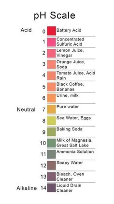 the color chart for ph scale