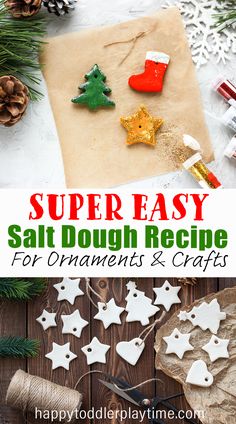 homemade salt dough recipe for ornaments and crafts