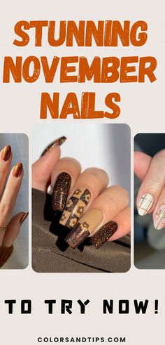 Get inspired by the best November nail designs for 2024! Discover cute, simple, and fun ideas perfect for the fall season. Whether you love cozy autumn colors or chic seasonal art, we’ve got you covered with trendy acrylic designs. From elegant autumn tones to bold fall art, these pretty nail ideas showcase the most stylish looks for your November celebrations. Fall nails, fall acrylic, cute November nails, acrylic coffin nails, fall art, cozy autumn designs, autumn inspo, fall nail ideas. Nail Designs For November, November Nails Acrylic, November Celebrations, Coffin Nails Fall, Almond Ideas, Pretty Nail Ideas, Nails Ideas Fall, November Nails Ideas, Cute November Nails