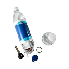 the contents of a water bottle are shown