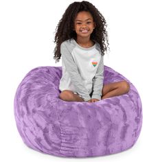 Description The cuddle faux fur bean bag adds a touch of cute and cozy comfort to any child’s room! With its adorably round shape, this bean bag provides a perfect resting spot, offering squishy support for little ones. The ultra-soft faux fur cover is not only irresistibly cozy but also removable and machine-washable, making cleanup a breeze. Ideal for arts and crafts, snack time, or just relaxing, it’s the perfect addition to brighten any day! Product Features: Purple bean bag chair Protective inner-liner with childproof zipper Stuffed with shredded foam filling Easily removable covers For indoor use only Made in the USA Care instructions: machine wash with cold water and tumble dry on low heat Dimensions: 28"H x 36"W x 36"D Material(s): Shell: faux fur Fill: polyurethane foam Product Sp Faux Fur Bean Bag, Fur Bean Bag, Kids Bean Bags, Bean Bag Chair Kids, Bag Chair, Faux Fur Fabric, Fur Fabrics, Kids Chairs, Snack Time