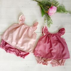 Twin Baby girl clothes set, blush and mauve baby set clothes, baby shower gift, twin baby gift Cute Ruffled Sets For First Birthday, Pink Playtime Sets With Ruffles, Cute Pink Ruffled Sets, Twin Baby Clothes, Trendy Baby Gifts, Luxury Baby Clothes, Twin Baby Gifts, Watermelon Baby, Twin Baby Girls