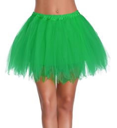 PRICES MAY VARY. Skirt Length: 16 inch Material: Top tulle, Soft Lining Regular Size Waist: 24"-35", Plus Size Waist: 28"-40" Comfortable fit with satin lined elastic waistband, Colors may vary due to different screen make Great for parties, dancing, Halloween costumes, or marathons, school events 
Material: Top tulle, Soft Lining 
 Sizes 
 Regular Size: Fits Waist 24"-35"; Length 16" 
 Plus Size: Fits Waist 28"-40"; Length 16" Tulle Petticoat, Bubble Skirt, Plus Size Fits, Marathons, Lounge Lingerie, School Events, Tutu Skirt, 1950s Vintage, Petticoat