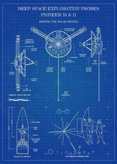 a blueprint drawing of a space station