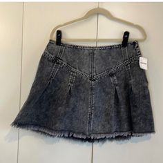 So Cute And Stylish! Zipper Closure, Nwt. Any Questions, Ask Away Bundle And Save! Trendy Gray Denim Skirt, Gray Trendy Denim Skirt For Spring, Trendy Gray Denim Skirt For Spring, Gray Denim Skirt For Spring, Casual Gray Denim Skirt For Spring, Black Striped Skirt, Camo Mini Skirt, Camo Skirt, Button Up Skirts