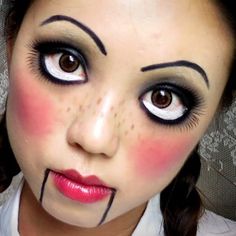 Scary Doll Makeup, Pelottava Halloween