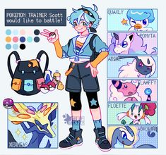 the character sheet for pokemon trainer scott would like to battle