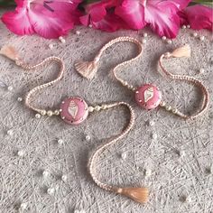 Eco Friendly Ganpati Decoration, Handmade Rakhi Designs, Rakhi Making, Handmade Rakhi, Rakhi Design, Ribbon Crafts Diy, Diy Gift Baskets, Top Indian, Clothing Website