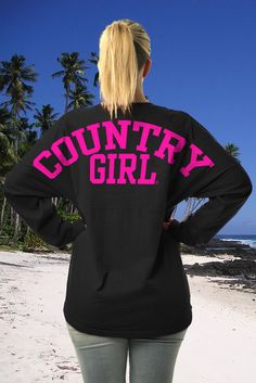 Juniors Country Girls� Varsity LS Spirit Tee