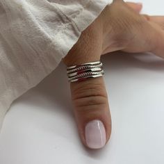 "**Elevate Your Style with Our Multi-Layer Chunky Thumb Ring 🌟 **Unique and Boho This multi-layer chunky thumb ring is a true statement piece, combining a unique design with boho charm. Its multi-layered look adds depth and character to your style. 💍 **Adjustable for Comfort Crafted for versatility and comfort, this open adjustable ring ensures a perfect fit on any finger, including the thumb. Its adaptability allows you to wear it with ease, enhancing your style effortlessly. 🎁 **Ideal Christmas Gift Whether you're looking for a Christmas present or a special gift for her, this dainty multi-layer ring is an excellent choice. Its craftsmanship and charm will make her holiday season extra special. ⭐ **Why Choose Our Multi-Layer Chunky Thumb Ring - **Bold and Eye-catching A statement piec Lotusblume Tattoo, Finger Splint, Chunky Silver Rings, Thumb Rings Silver, Index Finger Rings, Homemade Birthday, Brass Rings, Layered Rings, Special Gifts For Her