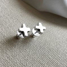 Cross Earring CHRISTIAN Cross Stud Gold Cross Earring Graduation Gift for Her Cross Sterling Silver Cross Stud for Teen Jewelry Gift for Her - Etsy White Gold Cross Earrings For Gift, Minimalist Cross Earrings For Gift, Sterling Silver Cross Jewelry With Matching Earrings, Minimalist Silver Cross Earrings, Silver Sterling Cross Earrings, Silver Sterling Silver Cross Earrings, Silver Hypoallergenic Cross Earrings, Minimalist Hypoallergenic Cross Earrings, Hypoallergenic Silver Cross Earrings