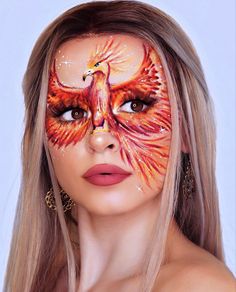 Canvas Walls, Extreme Makeup, Bright Eye Makeup, Face Paint Makeup, Face Art Makeup, Makeup Lovers, Mask Makeup, Halloween Makeup Inspiration