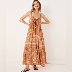 Stunning! Can Be Worn Forwards And Backwards. Adjustable Tie. Flowy Body. Brand New With Tags!Purchased From Free People. Spell Dress, Bohemian Woman, Maxi Sundress, Boho Dresses, Dress Boho, Boho Maxi Dress, Large Size Dresses, Serbia, Dresses Xs