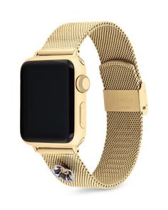 Coach Apple Watch Mesh Bracelet, 38mm/40mm/41mm Watches Aesthetic, Coach Watch, Mini Fragrance, Rose Gold Apple Watch, Apple Watch Sizes, Best Apple Watch, Gold Apple Watch, Rose Motif, Gold Apple