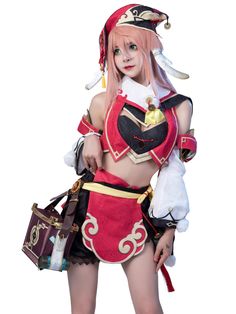 PRICES MAY VARY. Upgraded Version: High Quality Jacquard Fabric, Genshin Impact Yanfei Cosplay Costume About Size: This item is Not US Size, Please check our size chart before ordering and choose one size up for the best fit. Includes: Top, Shawl, Sleeves, Bag, Ornament, Waist decoration, Belt, Pants, Headwear, Hat, Tattoo stickers Materials: Dark jacquard fabric, silk satin, soft cloth, washed leather, double-layer composite leather, imitated fox fur, mercerized lining Occasions: Perfect for Ha Yanfei Cosplay, Black Pug Puppies, Black Pug, Little Outfits, Strapless Bra, Halloween Cosplay, Jacquard Fabric, Curves Workout, Fox Fur