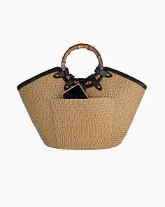 My Way II Squishee® Straw Bag｜Women's Handbag ｜Eric Javits | Eric Javits Bamboo Ring, Small Leather Accessories, Nothing Matters, Gold Sand, Women's Headwear, Designer Totes, Straw Bags, Natural Gold, Straw Tote