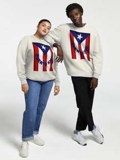 "The Flag of Puerto Rico - Red, White, and blue with One white Star." Pullover Sweatshirt for Sale by MaritzaGoodIdea | Redbubble Puerto Rico Flag, White Star, The Flag, Red Tshirt, Comfy Tees, Fashion Essentials, Red White And Blue