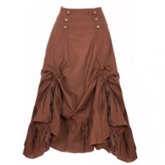 Pirate Corset, Long Brown Skirt, Skirt With Lace Trim, Gothic Skirt, Fashion Corset, Pirate Outfit, Bustle Skirt