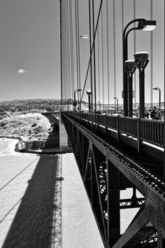 black and white photograph of the golden gate bridge