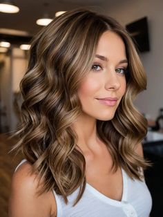 Hair For Fall Blonde, Low Light Blonde Hair Dark Brown, High Low Highlights, Dirty Blonde To Brunette, Best Hair Color For Green Eyes Fair Skin, Brown Hair With Blonde Highlights Medium Length, Fall 2024 Hair Color Trends, Horizontal Highlights, Hair Color Ideas For Blue Eyes