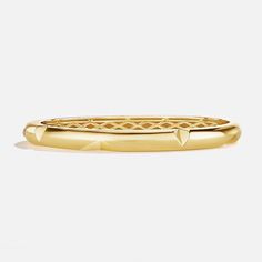 This timeless and versatile 18k bangle embodies sophistication, offering a sleek and chic design, an essential piece that encapsulates refined beauty and classic style effortlessly. Product Details: 100% recycled 18k gold One carbon capture diamond inside bangle (0.005 carat total weight) Inner Dimensions: Small (6"), Medium (6.5"), Large (7") Style Number: B3003 To customize this piece, or for additional sizes, please email us: custom@aetherdiamonds.com. Luxury Stackable Bangle For Formal Occasions, Luxury Stackable Bangle For Formal Events, Elegant Stackable Yellow Gold Bangle, Luxury 14k Gold Stackable Bangle, Elegant Yellow Gold Stackable Bangle, Timeless Tarnish-resistant Yellow Gold Bangle, Timeless Yellow Gold Bangle, Minimalist White Gold Bangle For Everyday Luxury, Everyday Luxury Tarnish Resistant Yellow Gold Bangle