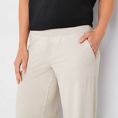 Stylus Womens High Rise Wide Leg Pant - JCPenney Versatile Wide Leg Pull-on Pants For Loungewear, Non-stretch Wide Leg Bottoms For Everyday, Ankle-length Pull-on Pants For Loungewear, Comfortable Pull-on Style Workwear Bottoms, Solid Color Everyday Pull-on Bottoms, Comfortable Pull-on Style Bottoms For Workwear, Chic Non-stretch Everyday Pants, Versatile Ankle-length Pants For Everyday, Comfort Stretch Ankle-length Pants For Everyday Wear