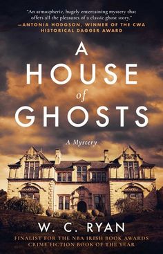 a house of ghosts by w c ryan, with an ominous sky in the background