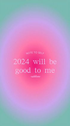 a pink and blue circular with the words,'not to self 2021 will be good to