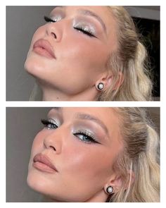 Met Gala 2023: peinados y maquillajes. / Get Glam Or Die Trying Glowy Silver Makeup, Silver Looks Makeup, Silver Full Glam Makeup, Silver Make Up Ideas, Makeup With Silver Eyeshadow, Make Up For Wedding Guest 2023, Sliver Makeup Prom, Make Up Silver Eyes, Christmas Makeup 2023