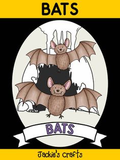 an image of two bats with the word bats below them