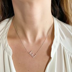 Best Selling sideways initial necklaces in rose gold, gold and silver Elegant Initial Letter Necklaces, Elegant Initial Letter Jewelry, E Initial Necklace, E Necklace Letter, Letter Necklace Initials Diamond, Letter Necklace Silver, Letter Jewelry, Diamond Initial Necklace, Cz Necklace