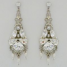 Laura Jayne Wedding Chandelier Earrings, Wedding Earrings Pearl, Chandelier Wedding, Flamboyant Gamine, Wedding Earrings Chandelier, Teardrop Bridal Earrings, Pearl Chandelier Earrings, Chandelier Crystals, 2013 Wedding