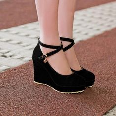 Platform Wedges Shoes, Platform Wedge Heels, Round Toe Pumps, Princess Shoes, Shoes Heels Wedges, Wedge Pumps, Women's Sports, Womens Shoes High Heels